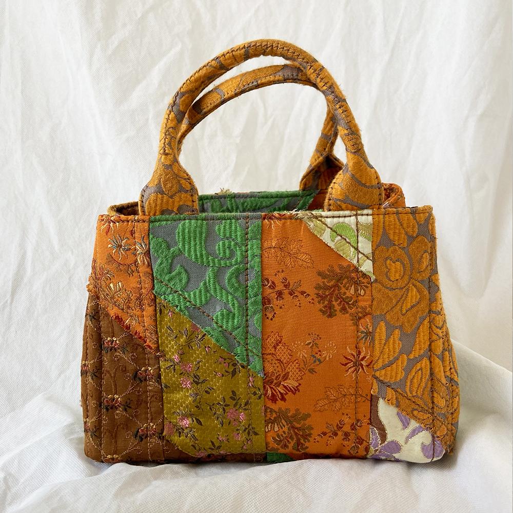 Prada Multicolor Embroidered Fabric Bag - BOPF | Business of Preloved Fashion