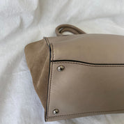Prada Nude Leather Twin Pocket Double Handle Tote Bag - BOPF | Business of Preloved Fashion