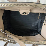 Prada Nude Leather Twin Pocket Double Handle Tote Bag - BOPF | Business of Preloved Fashion