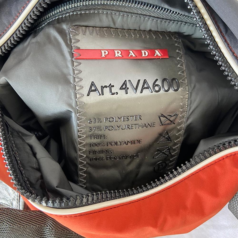 Prada Orange White SHWFFFF Nylon Vintage Bag - BOPF | Business of Preloved Fashion