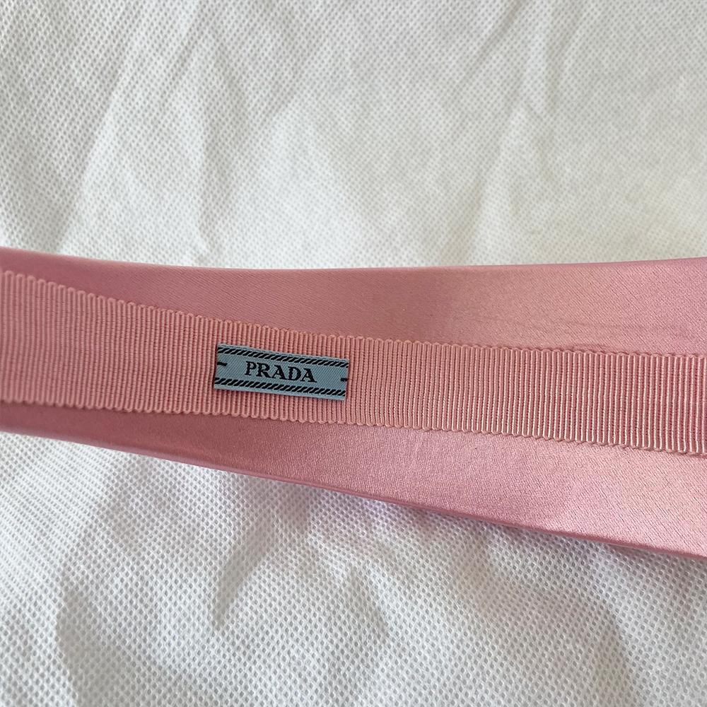 Prada Padded silk-satin headband - BOPF | Business of Preloved Fashion