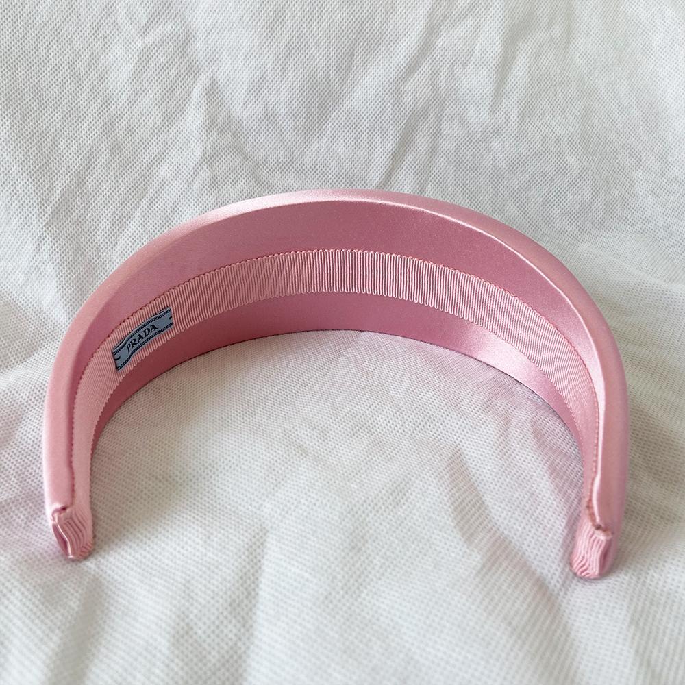 Prada Padded silk-satin headband - BOPF | Business of Preloved Fashion