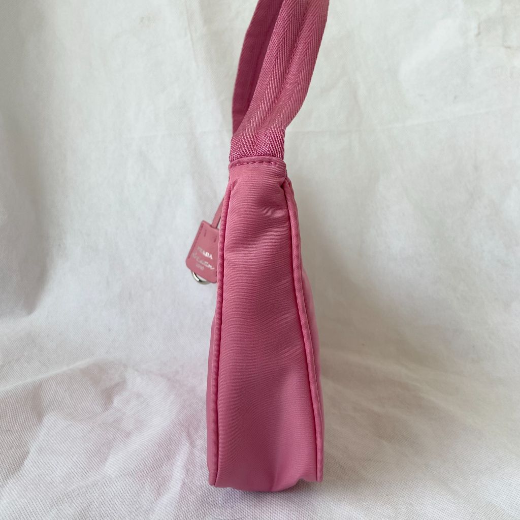 Re-edition 2000 cloth handbag Prada Pink in Cloth - 35445463
