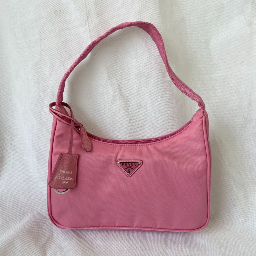Prada 2021 Tessuto Re-Edition 2000 Mini Bag - Pink Mini Bags, Handbags -  PRA879814