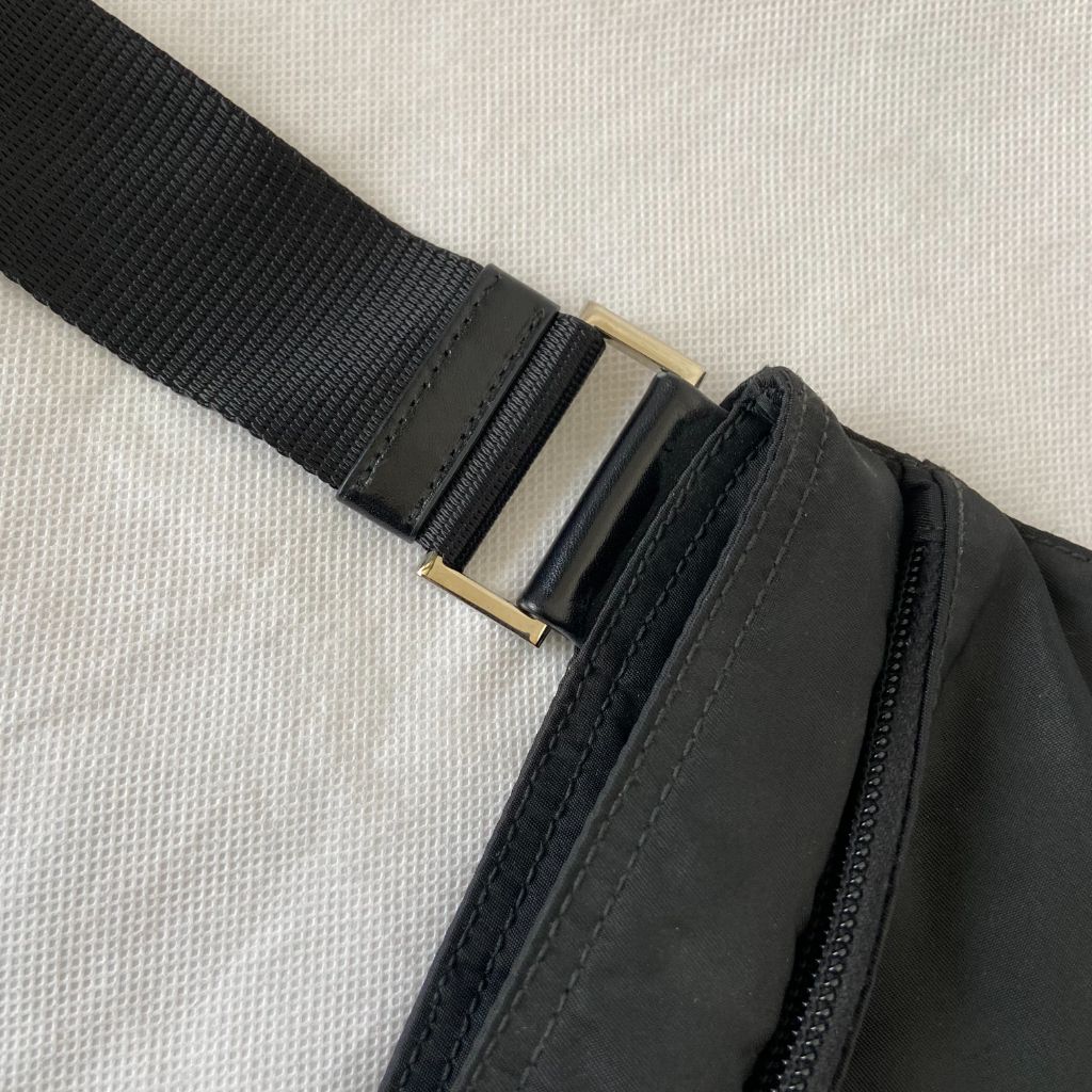 Prada Triangle Logo Zip Around Shoulder Bag Saffiano Leather - ShopStyle
