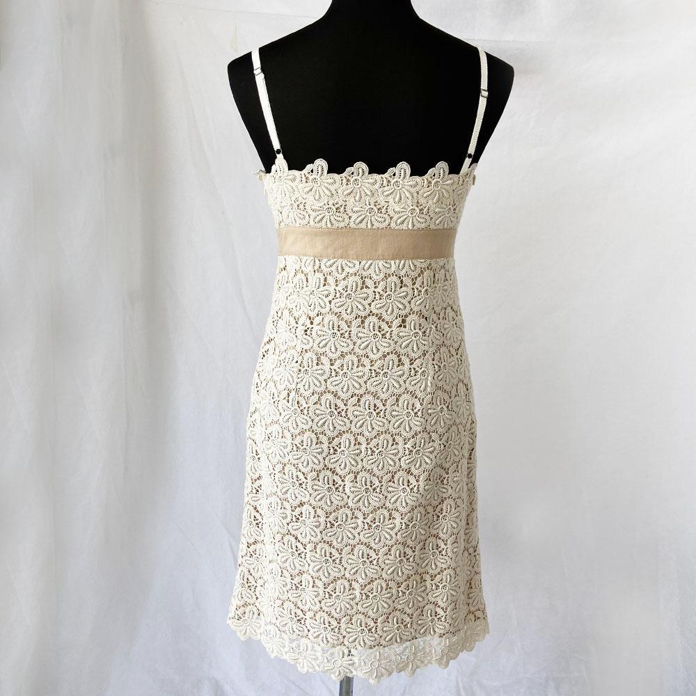 Red Valentino beige lace strappy dress with bow - BOPF | Business of Preloved Fashion Red Valentino beige lace strappy dress with bow - BOPF | Business of Preloved Fashion