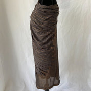 Sachin & Babi brown one shoulder sequin pleated dress - BOPF | Business of Preloved Fashion