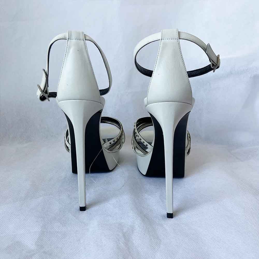 Saint Laurent Alice T-Strap Studded Platform Sandal, 40 - BOPF | Business of Preloved Fashion