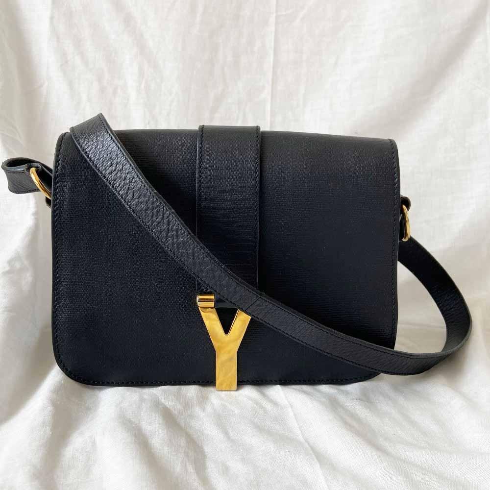 Saint Laurent Black Leather Medium Chyc Flap Bag - BOPF | Business of Preloved Fashion