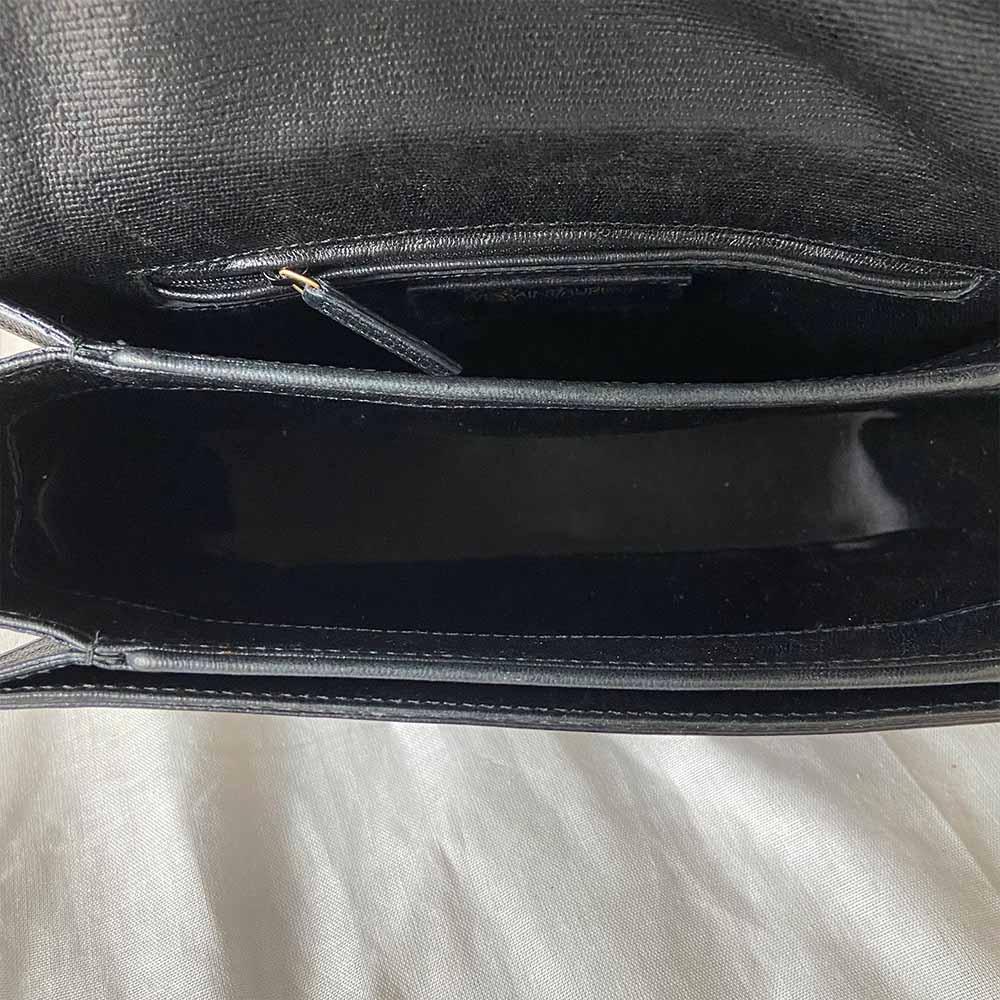 Saint Laurent Black Leather Medium Chyc Flap Bag - BOPF | Business of Preloved Fashion