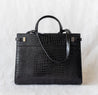 Saint Laurent Black Manhattan embossed leather bag - BOPF | Business of Preloved Fashion