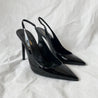 Saint Laurent black patent leather sling back pumps, 39.5 - BOPF | Business of Preloved Fashion