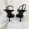 Saint Laurent Cassandra 100 black leather sandals, 38.5 - BOPF | Business of Preloved Fashion