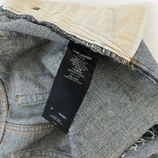 Saint Laurent Distressed Blue Denim Shorts - BOPF | Business of Preloved Fashion
