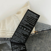 Saint Laurent Distressed Blue Denim Shorts - BOPF | Business of Preloved Fashion