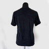 Saint Laurent Paris Charcoal Grey Logo Printed Cotton Distressed Crewneck T-Shirt - BOPF | Business of Preloved Fashion