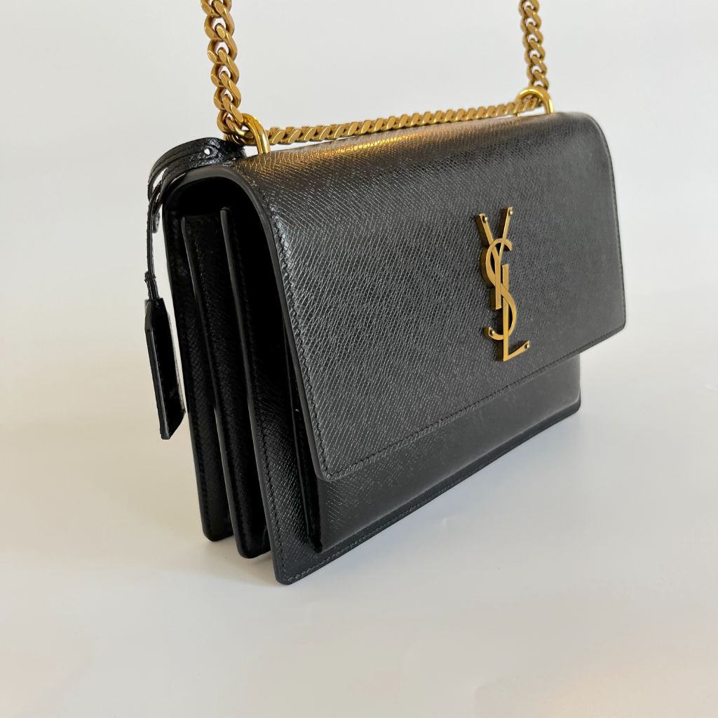 Saint Laurent Sunset Crossbody Leather Bag - BOPF | Business of Preloved Fashion