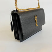 Saint Laurent Sunset Crossbody Leather Bag - BOPF | Business of Preloved Fashion