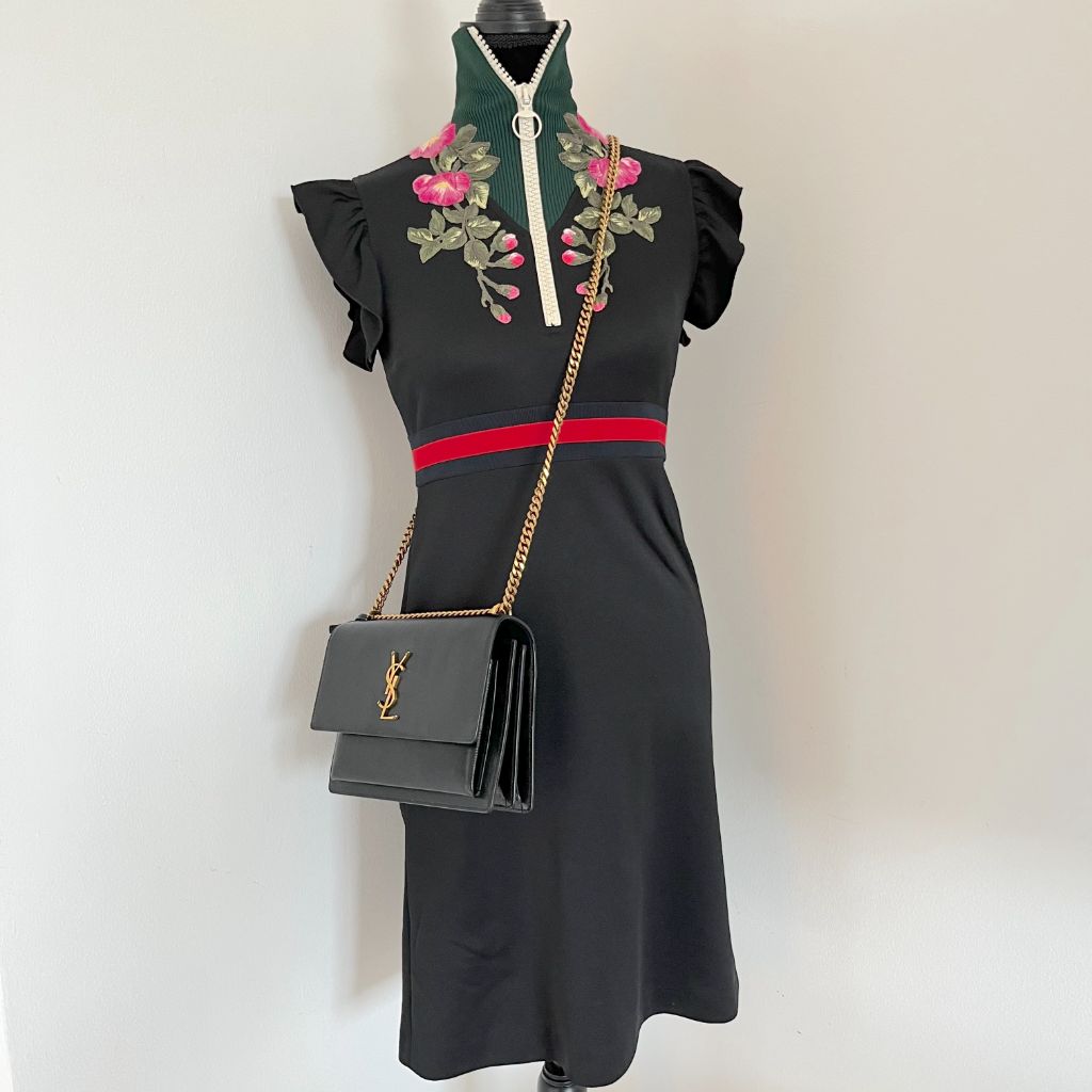 Saint Laurent Sunset Crossbody Leather Bag - BOPF | Business of Preloved Fashion