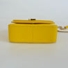 Saint Laurent yellow chevron stitch double flap crossbody bag - BOPF | Business of Preloved Fashion