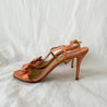 Salvatore Ferragamo peach bow tie sandal heels, 8.5 - BOPF | Business of Preloved Fashion