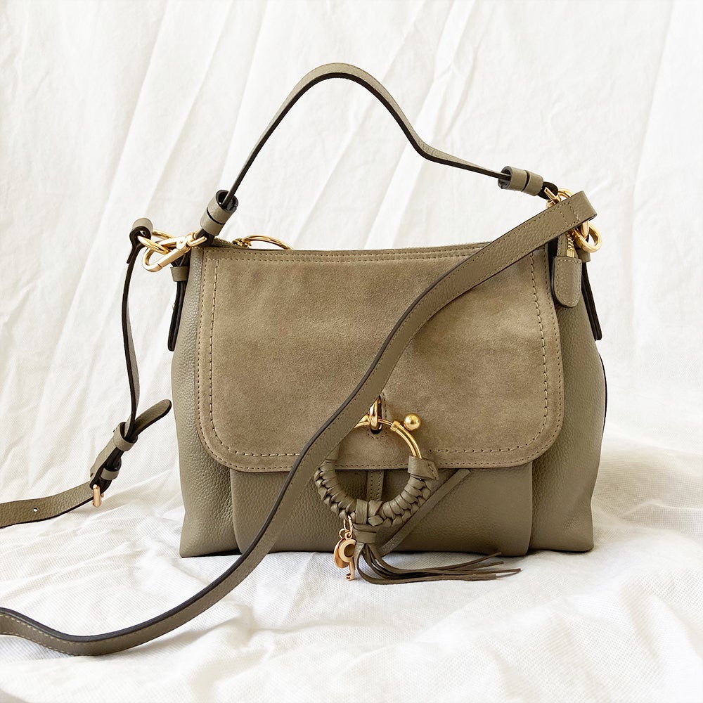 See by Chloé Joan Shoulder Motty Grey Bag - BOPF | Business of Preloved Fashion