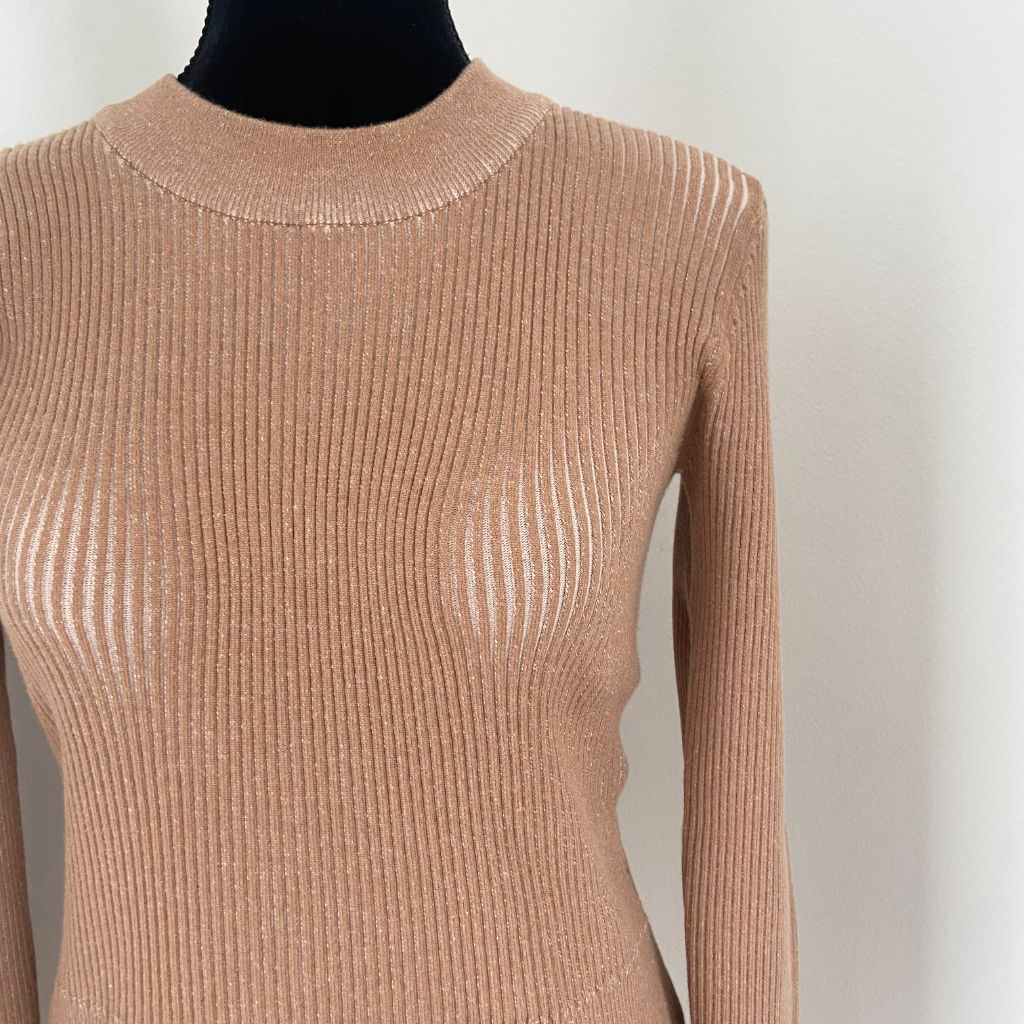 See By Chlo Ruffled ribbed-knit mini dress - BOPF | Business of Preloved Fashion See By Chlo Ruffled ribbed-knit mini dress - BOPF | Business of Preloved Fashion