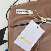Self-Portrait Blue Embroidered Dress - BOPF | Business of Preloved Fashion