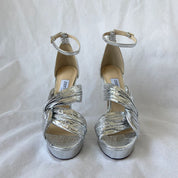 Silver Jimmy Choo Jimmy Choo Silver Platform Sandals, Womens 36 - BOPF | Business of Preloved Fashion
