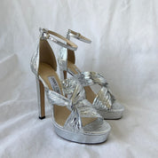 Silver Jimmy Choo Jimmy Choo Silver Platform Sandals, Womens 36 - BOPF | Business of Preloved Fashion