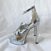 Silver Jimmy Choo Jimmy Choo Silver Platform Sandals, Womens 36 - BOPF | Business of Preloved Fashion