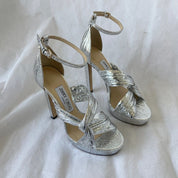 Silver Jimmy Choo Jimmy Choo Silver Platform Sandals, Womens 36 - BOPF | Business of Preloved Fashion