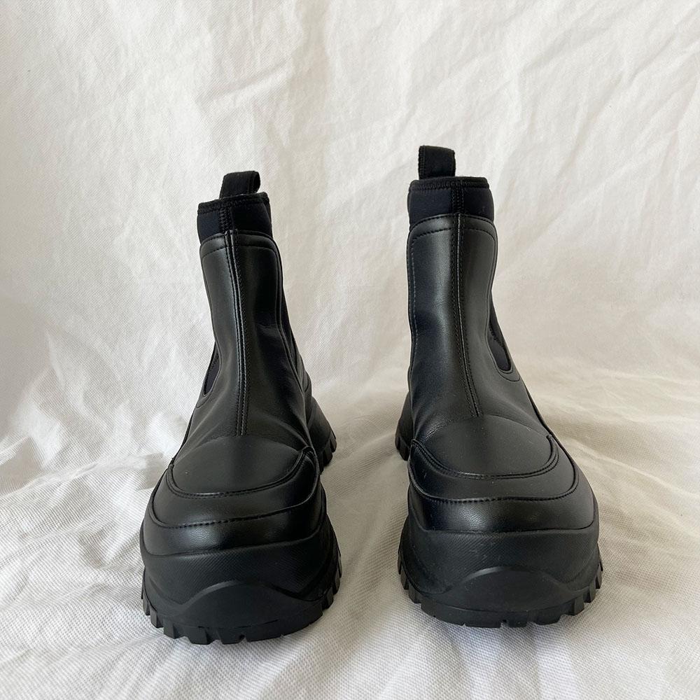 Stella McCartney black ankle high combat boots, 38 - BOPF | Business of Preloved Fashion
