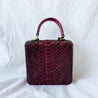 S'uvimol Burgundy Python Square F Bag - BOPF | Business of Preloved Fashion
