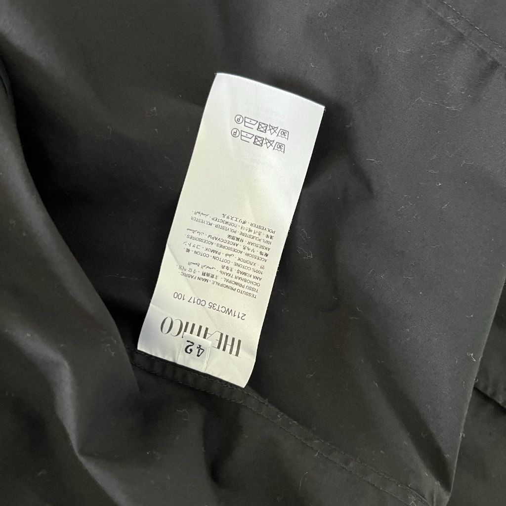 The Attico V-Neck Shirt Black With Maxi Sleeves - BOPF | Business of Preloved Fashion