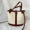 The Row beige canvas and leather bucket bag - BOPF | Business of Preloved Fashion