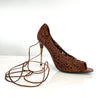 Tom Ford Brown Peep Toe Braided Lace Up Heels, 39.5 - BOPF | Business of Preloved Fashion