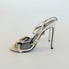 Tom Ford White Sandal Heels with Chunky Gold Chain Toe Strap, 39 - BOPF | Business of Preloved Fashion