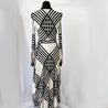 Tory Burch Anja Duchess Striped Satin Dress - BOPF | Business of Preloved Fashion