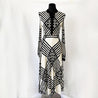 Tory Burch Anja Duchess Striped Satin Dress - BOPF | Business of Preloved Fashion