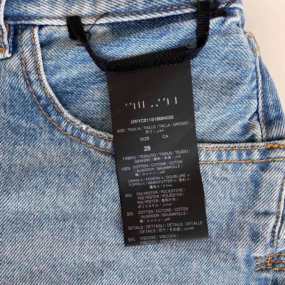 Unravel washed cotton denim lace up shorts - BOPF | Business of Preloved Fashion