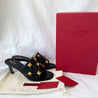 Valentino black leather Roman stud mules, 41 - BOPF | Business of Preloved Fashion