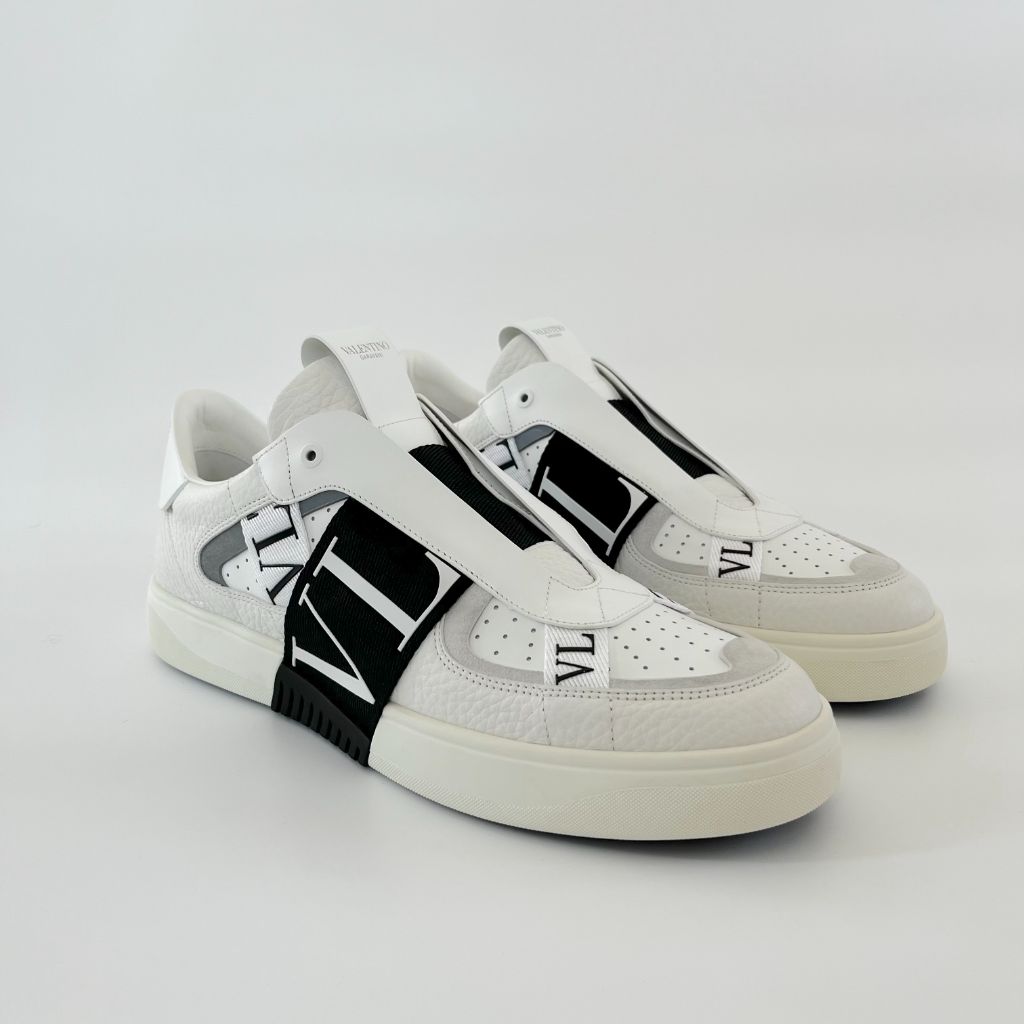Vl7n Sneaker White Sneaker With Black Band Valentino Garavani VL7N