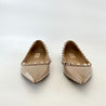 Valentino Nude Leather Pointed Toe Rockstud Flats, 39 - BOPF | Business of Preloved Fashion