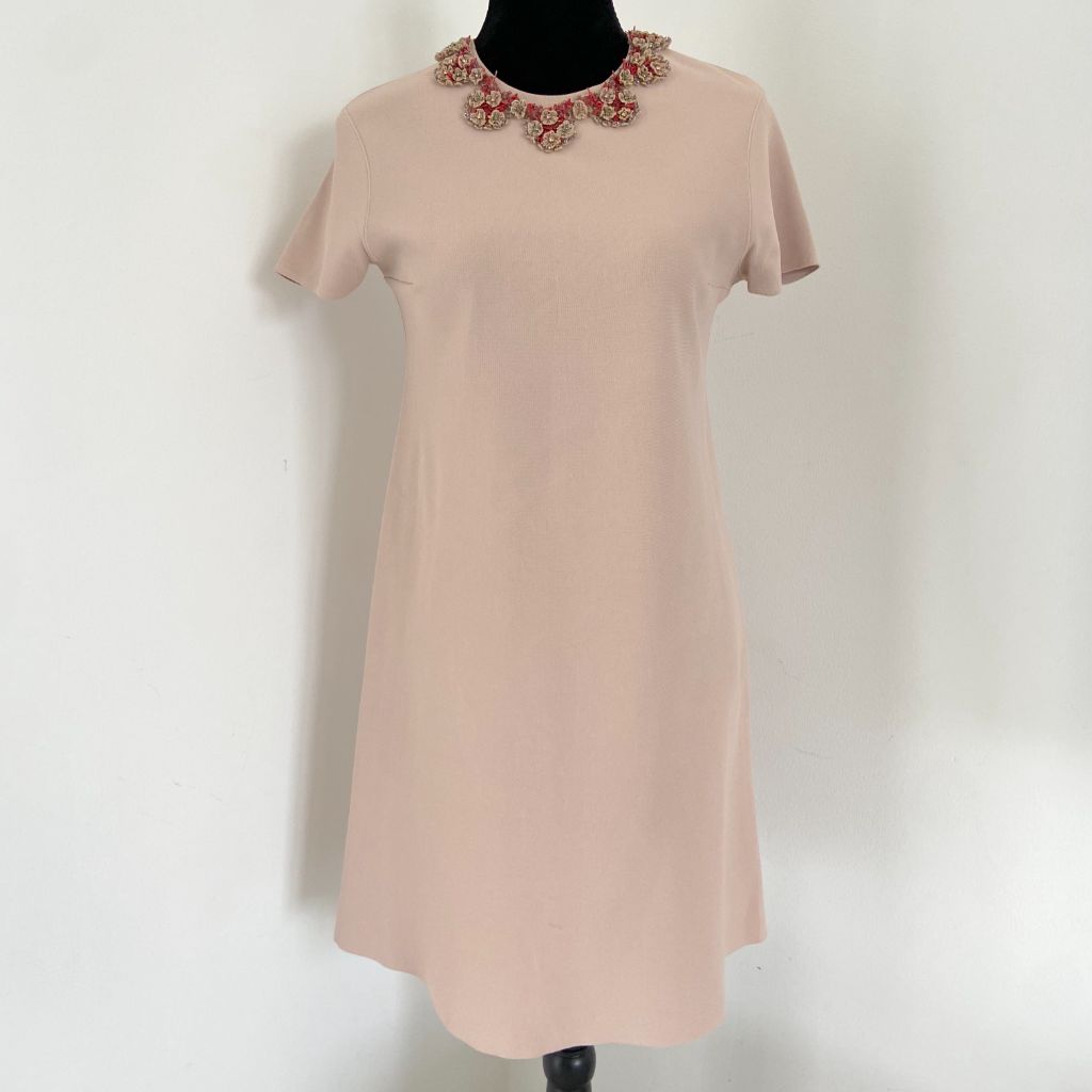 Valentino Pink Beaded Detail Mini Dress - BOPF | Business of Preloved Fashion Valentino Pink Beaded Detail Mini Dress - BOPF | Business of Preloved Fashion