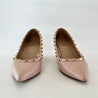 Valentino pink leather rockstud pointed toe wedge pumps, 38.5 - BOPF | Business of Preloved Fashion