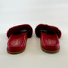Valentino Red Mink Fur Rock-stud Flat Slides, 38 - BOPF | Business of Preloved Fashion