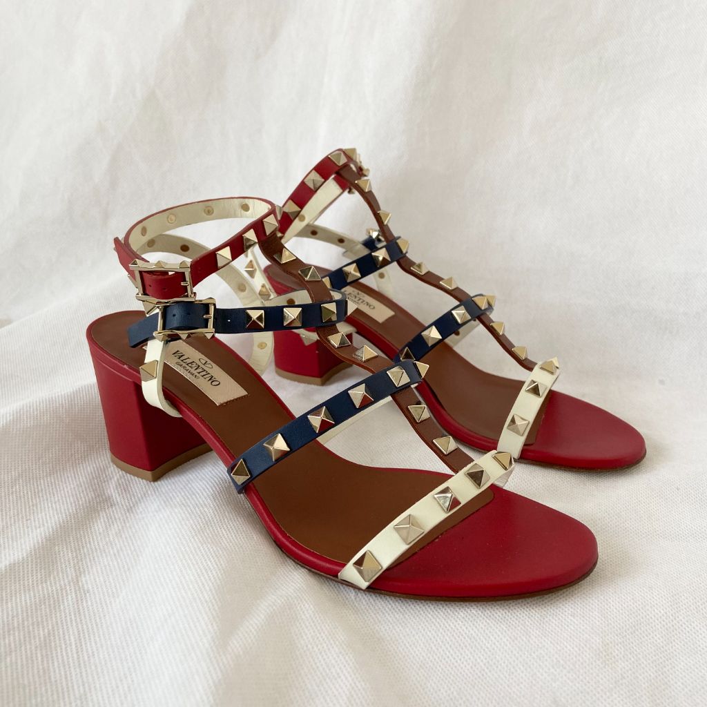 Valentino Rockstud Sandals, 37.5 - BOPF | Business of Preloved Fashion