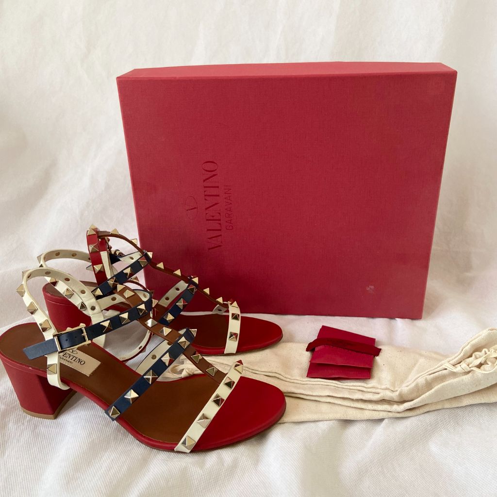 Valentino Rockstud Sandals, 37.5 - BOPF | Business of Preloved Fashion