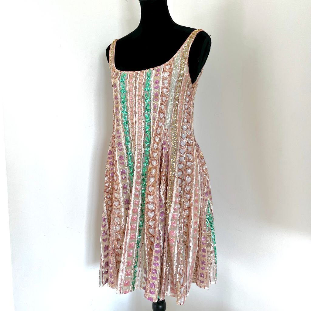 Valentino Sequin Sleeveless Mini Dress - BOPF Valentino Sequin Sleeveless Mini Dress - BOPF